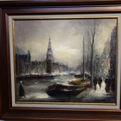 Antiek schilderij John Brevoort Schoorl 1917 1996