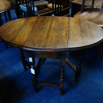 Engelse lage gateleg tafel, DSC04279