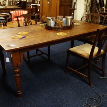 Franse tafel, Antieke franse tafel notenhout